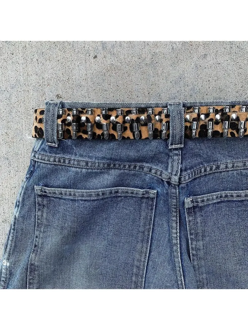Y2K Vintage Cyber Blue Navy Belt 42 Inch